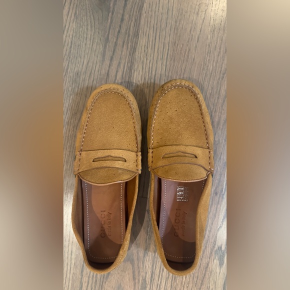 Gucci Light Brown Leather Loafers for Men - Picture 1 of 9